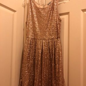 NWOT Gold/Rose Gold Sequin Dress